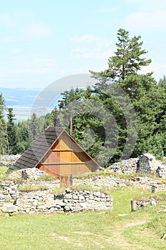 Ruins of old monastery in Slovak Paradise