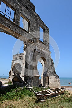 Ruins of the old port in Bagamoyo town