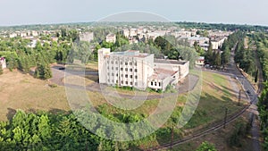 The ruins of the old Soviet sanatorium, whose architecture which classical style and of Georgian ethnic decor. Tskaltubo
