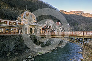 Ruins of an old spa in Baile Herculane