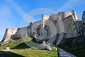 The ruins of the old Spis Castle