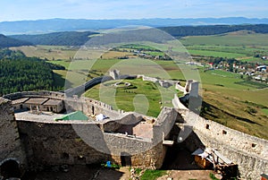 The ruins of the old Spis Castle