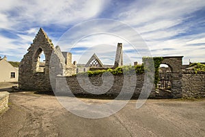 The ruins of the Old St Peters Church in Thurso, Scottish Highlands