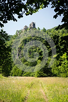 Ruins of the Old Strecno castle Starhrad, Slovakia