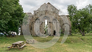 Ruins of old Tibetan Monastery and church in Cevizli village, Savsat, Artvin, Turkey