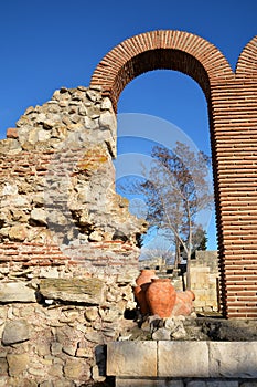 Ruins in old town Nesebar, Bulgaria