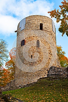 Ruins of old watchtower, Latvia