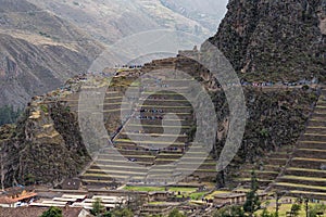 Ruins of Ollantaytambo in Peru