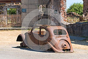 The ruins of oradour-sur-glane photo