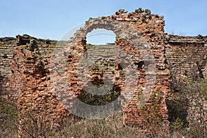 Ruins. Oreshek fortress in Shlisselburg
