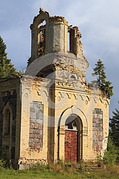 The ruins of the Orthodox Church.