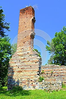 Ruins of an orthodox church in Curtea de Arges, early 16th century.