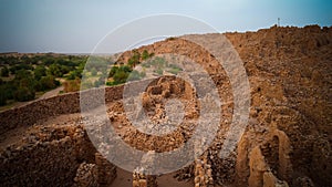 Ruins of Ouadane fortress in Sahara, Mauritania