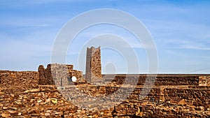 Ruins of Ouadane fortress in Sahara Mauritania