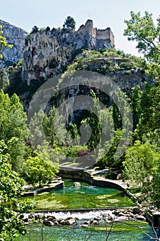 Ruins over Fontaine-de-Vaucluse