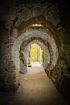 Ruins on oybin monastery Saxony / Germany