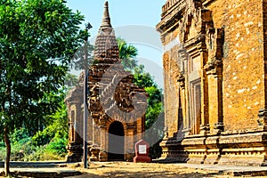 Ruins pagodas in Bagan, Myanmar