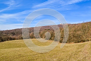 Ruins of Pajstun castle located just above the Borinka village near Bratislava