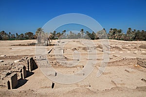 Ruins of Palace in Amarna, Egypt, Africa