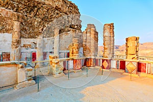The ruins of the palace of King Herod's Masada