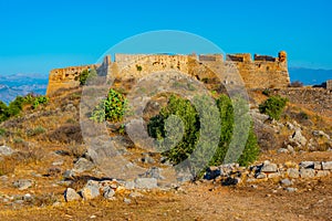 Ruins of Palamidi fortress in Greek town Nafplio