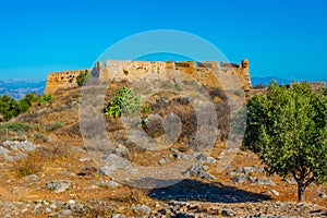 Ruins of Palamidi fortress in Greek town Nafplio