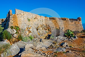 Ruins of Palamidi fortress in Greek town Nafplio