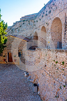 Ruins of Palamidi fortress in Greek town Nafplio