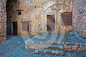 Ruins of Palamidi fortress in Greek town Nafplio