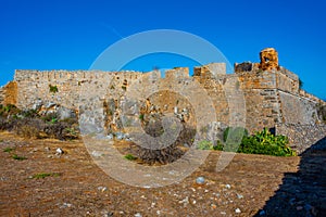 Ruins of Palamidi fortress in Greek town Nafplio