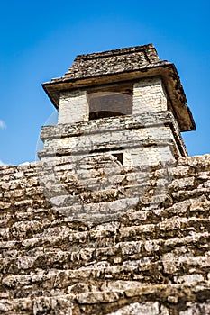 Ruins at the Palenque archeological site, Chiapas, Mexico.