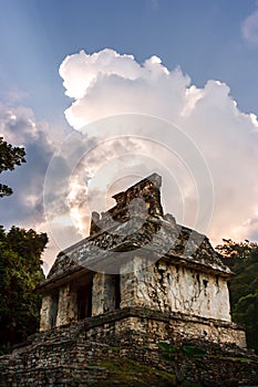 Ruins at the Palenque archeological site, Chiapas, Mexico.