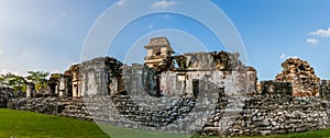 Ruins at the Palenque archeological site, Chiapas, Mexico.