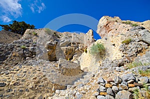 Ruins of Palio Pyli castle on Kos island, Greece photo