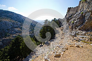 Ruins of Palio Pyli castle on Kos island, Greece