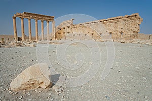 Ruins in Palmira, Syria photo