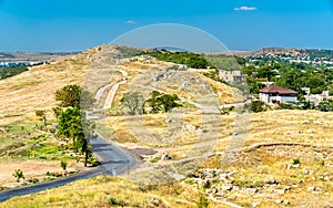 Ruins of Panticapaeum, an ancient Greek city in Kerch, Crimea