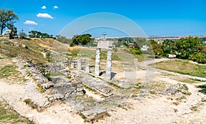 Ruins of Panticapaeum, an ancient Greek city in Kerch, Crimea