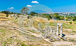 Ruins of Panticapaeum, an ancient Greek city in Kerch, Crimea