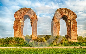 Ruins of the Parco degli Acquedotti, Rome, Italy