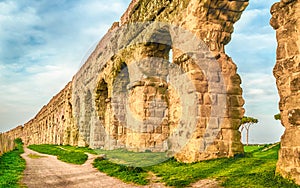 Ruins of the Parco degli Acquedotti, Rome, Italy