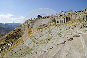 The ruins of Pergamon, birthplace of Hippocrates.