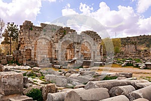 Ruins of Perge an ancient Anatolian city in Turkey.