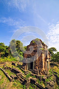 Ruins of Phnom Bakheng Temple at Angkor Wat complex