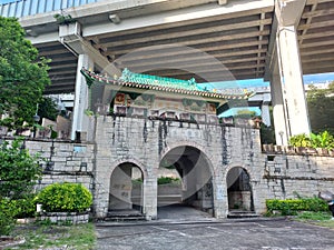 Ruins of Pok Ngar Villa at Tai Wai Sha Tin New Territories Hong Kong on Oct 5 2022 photo