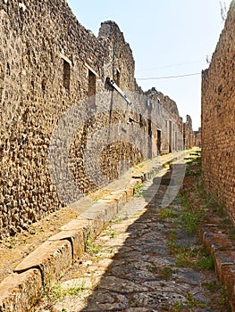 Ruins of Pompeii, ancient Roman city. Pompei, Campania. Italy. photo