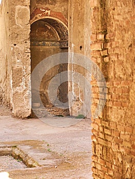 Ruins of Pompeii, ancient Roman city. Pompei, Campania. Italy. photo