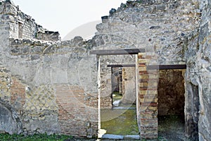 Ruins, Pompeii Archaeological Site, nr Mount Vesuvius, Italy