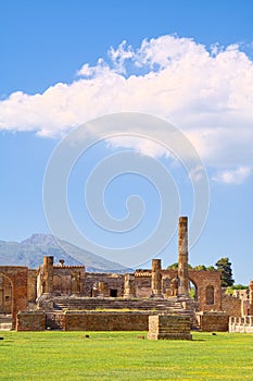 Da pompei sul profondo cielo blu 