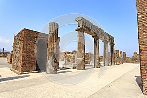 Ruins at Pompeii, near Naples, Italy